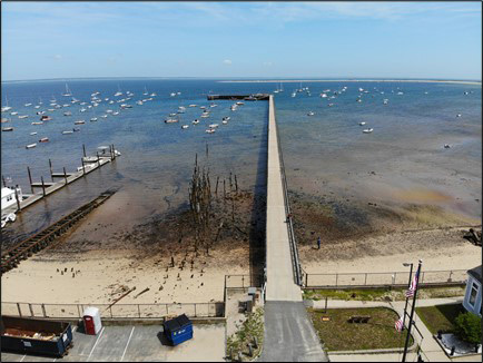 Provincetown pier aerial image